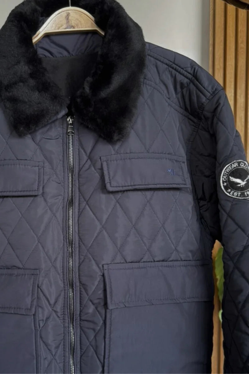 11004 Acolchada Cuello Peluche