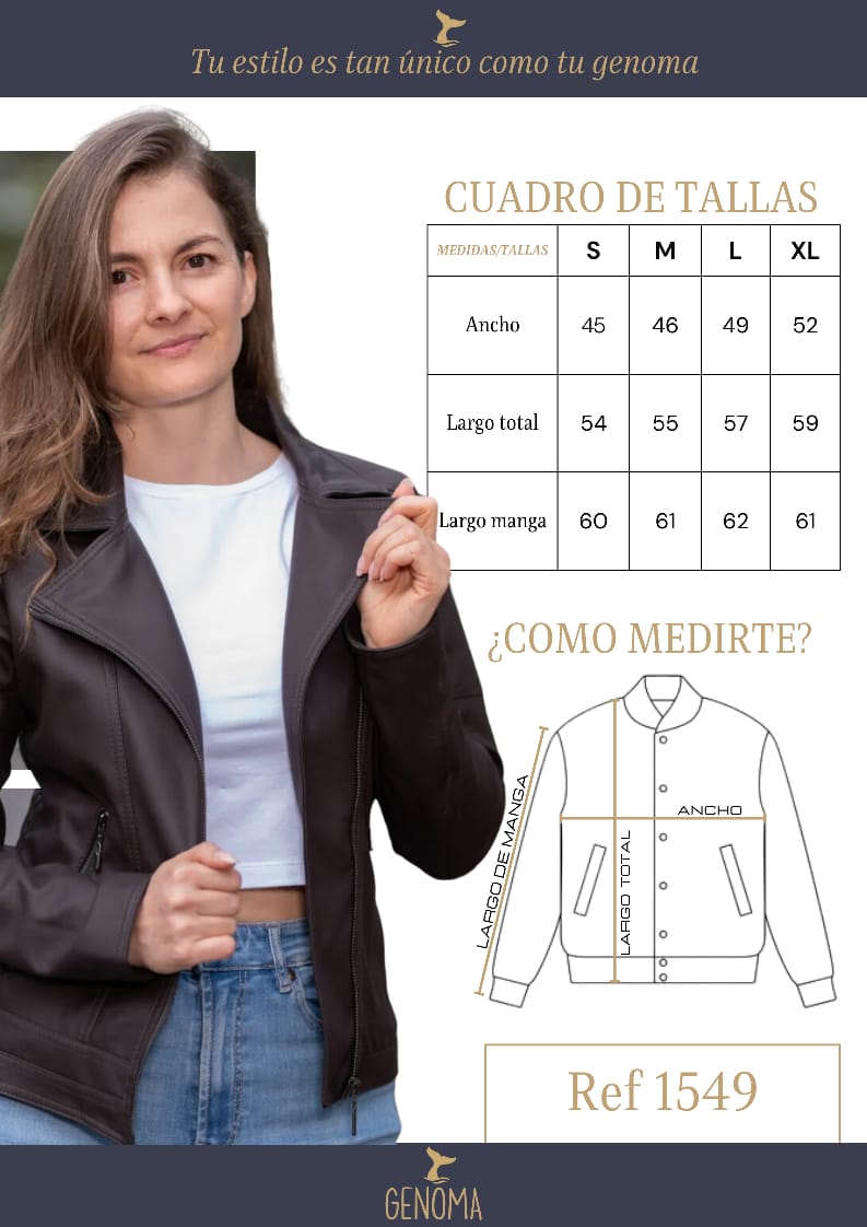 Chaquetas Biker Tipo Cuero 1549
