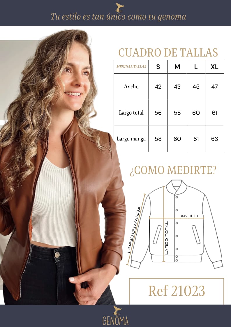 Chaquetas Biker Tipo Cuero 21023
