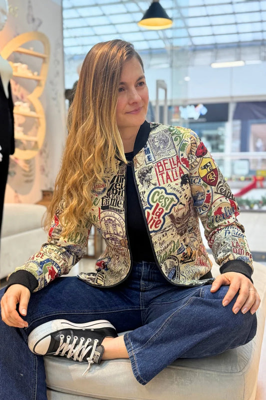 26154 Bomber Estampada Países