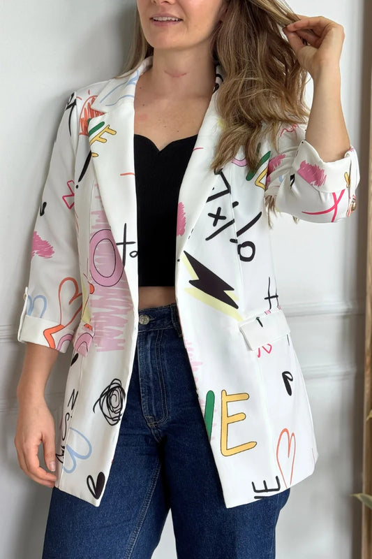 25054 Blazer Estampado