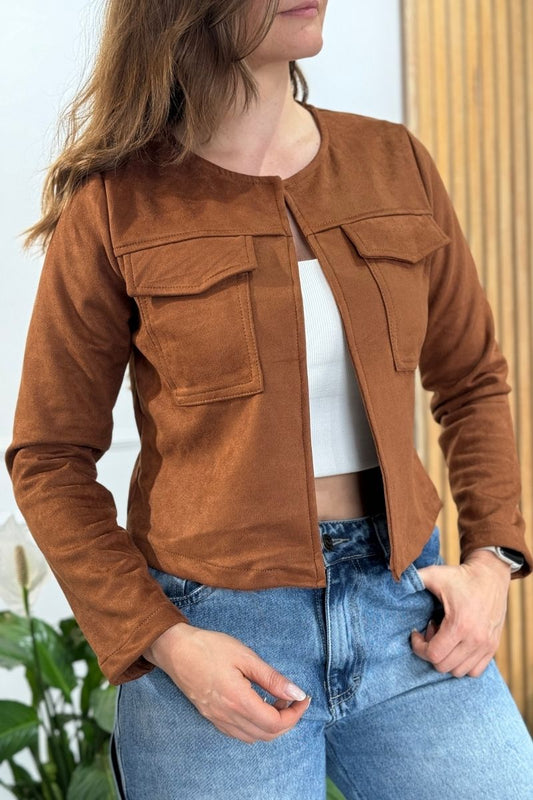 10024 Chaqueta mujer Piel Durazno