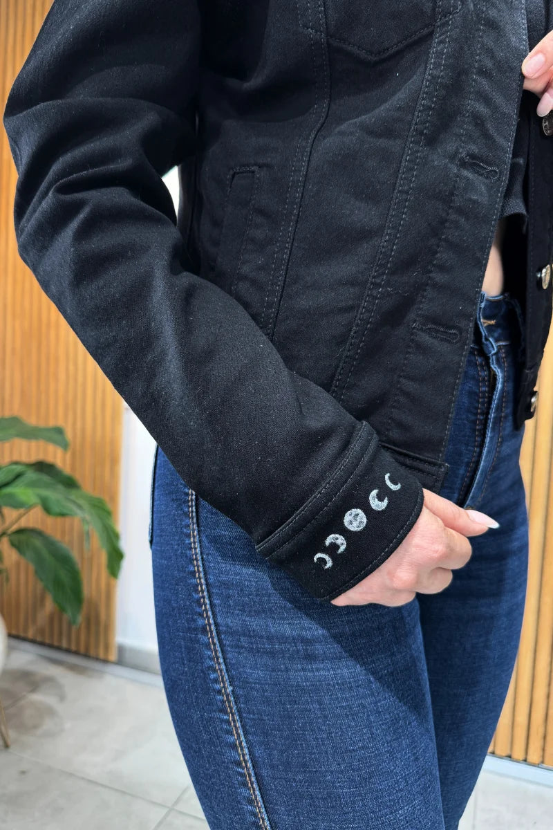 Chaqueta de Jean lunas 10036