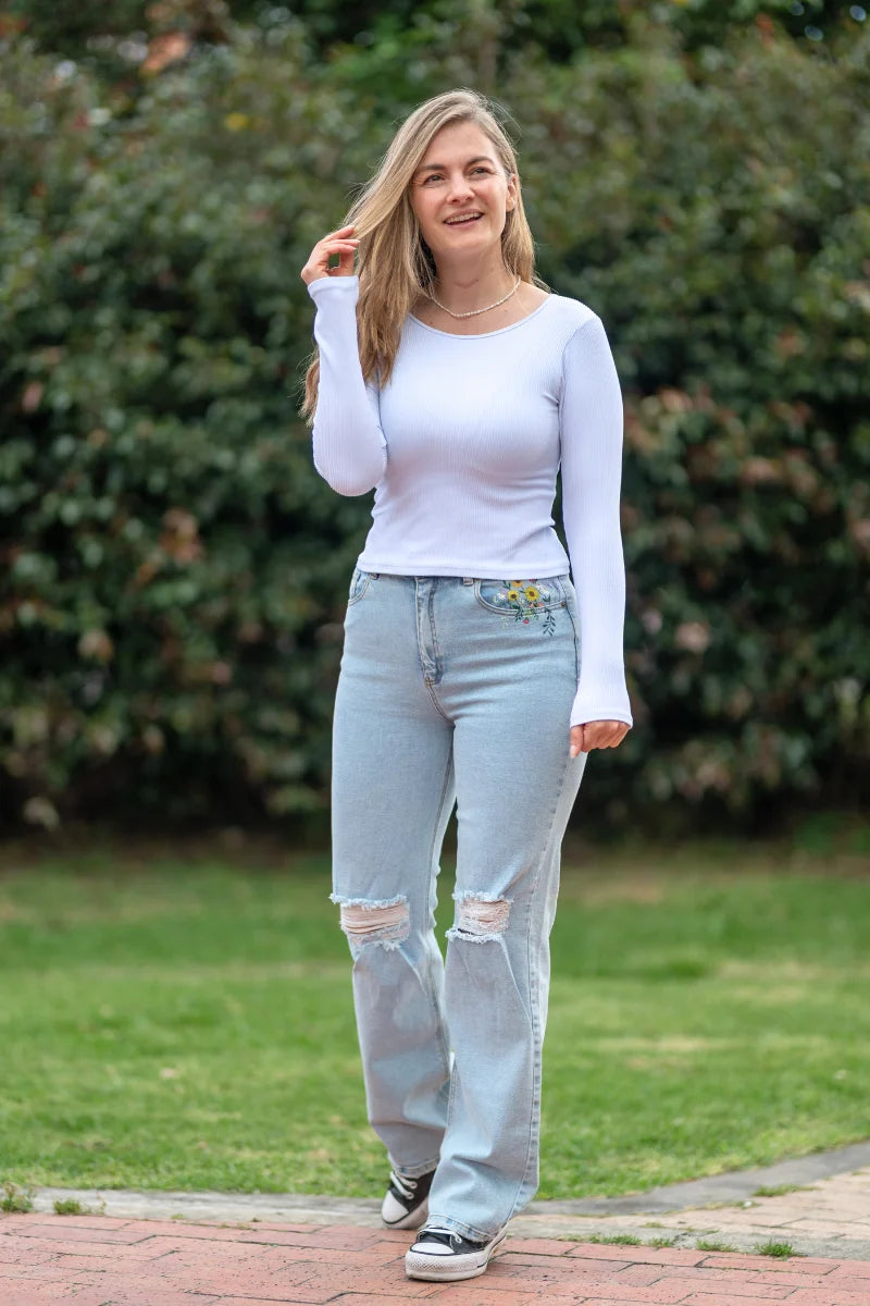 Pantalón Jean Flores