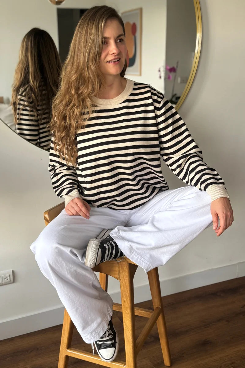 24010 Buzo tejido a rayas