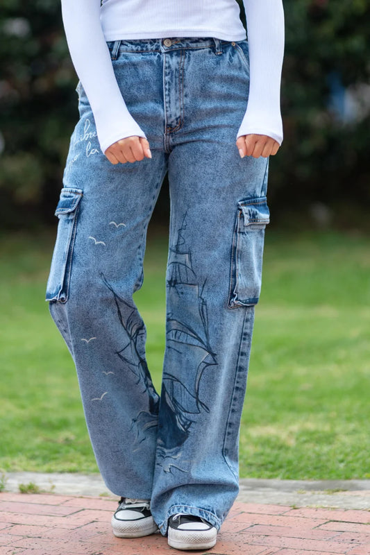 Pantalón Jean Camuflado Barco