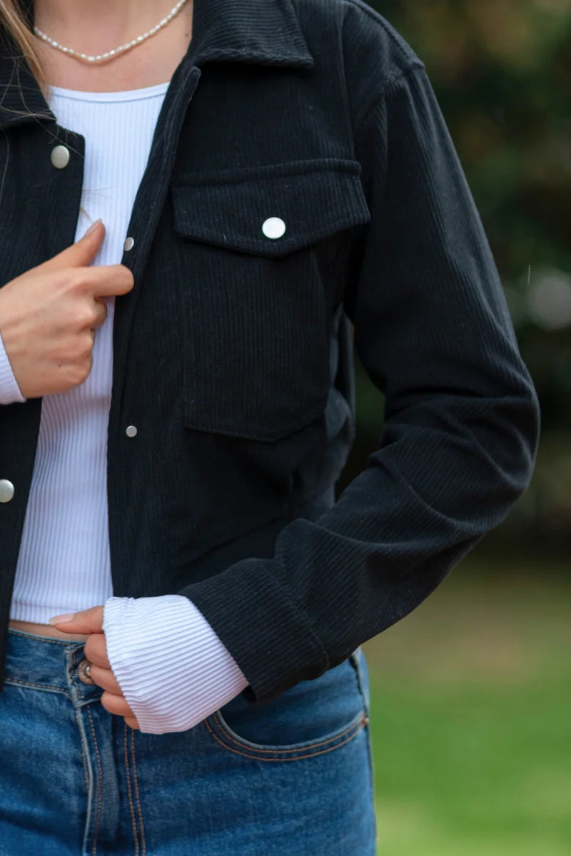 Chaqueta Acolchada de Pana