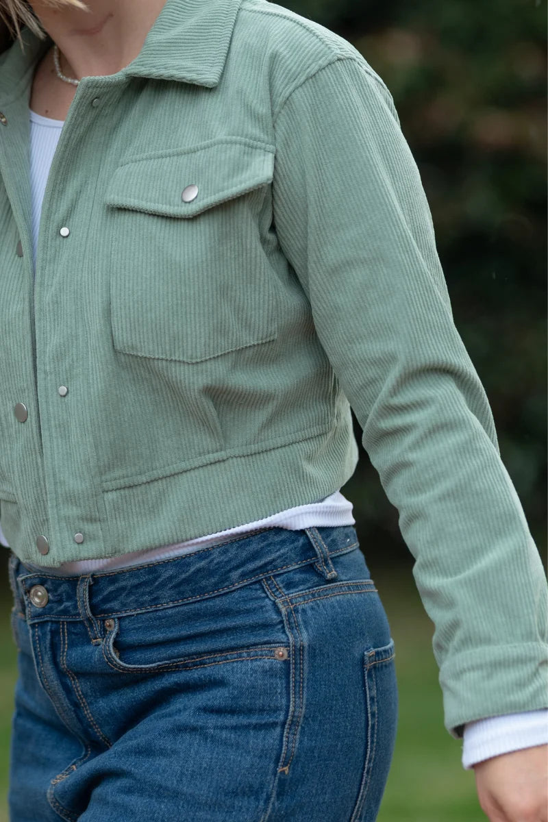 Chaqueta Acolchada de Pana