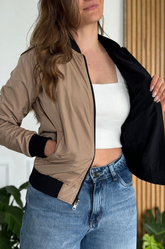 26145 Chaqueta Doble Faz Mujer