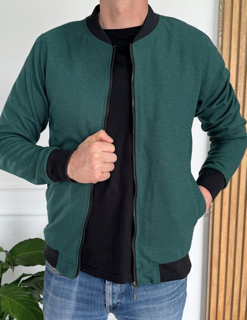 Chaqueta Bomber Classic 14096 Rib Oscuro