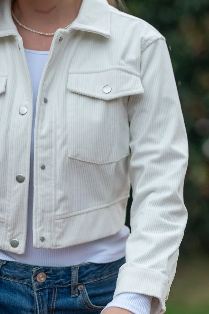 Chaqueta Acolchada de Pana