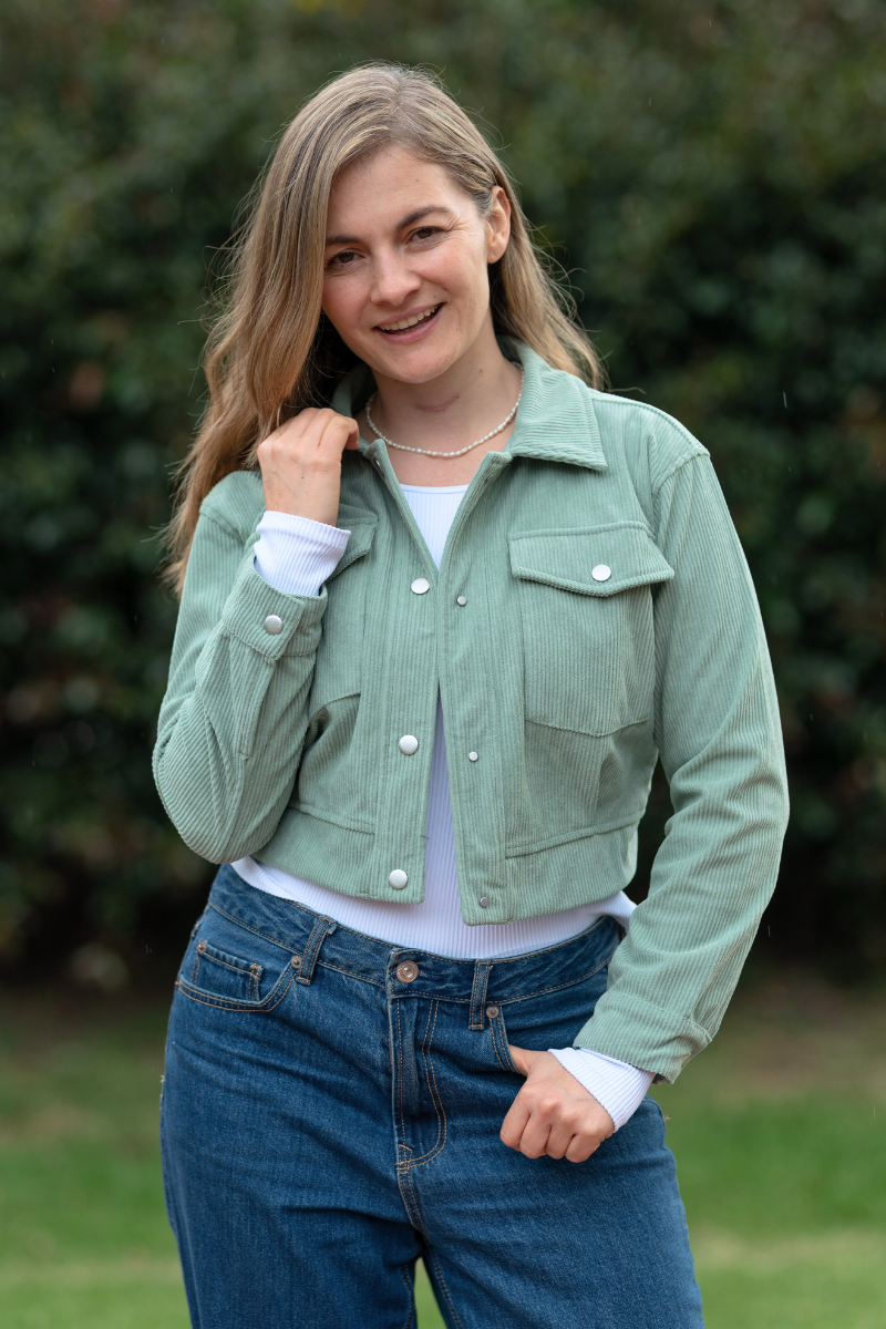 Chaqueta Acolchada de Pana