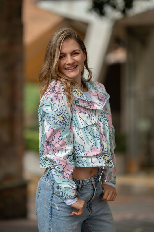 Cazadora Corta Flores 202