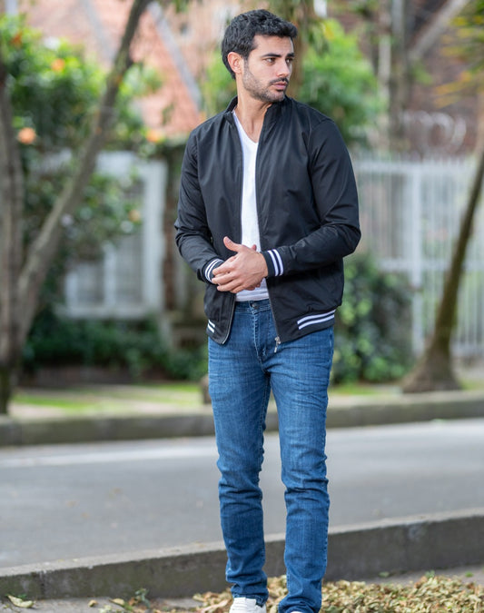 Chaquetas Bomber Classic 14014 Negro