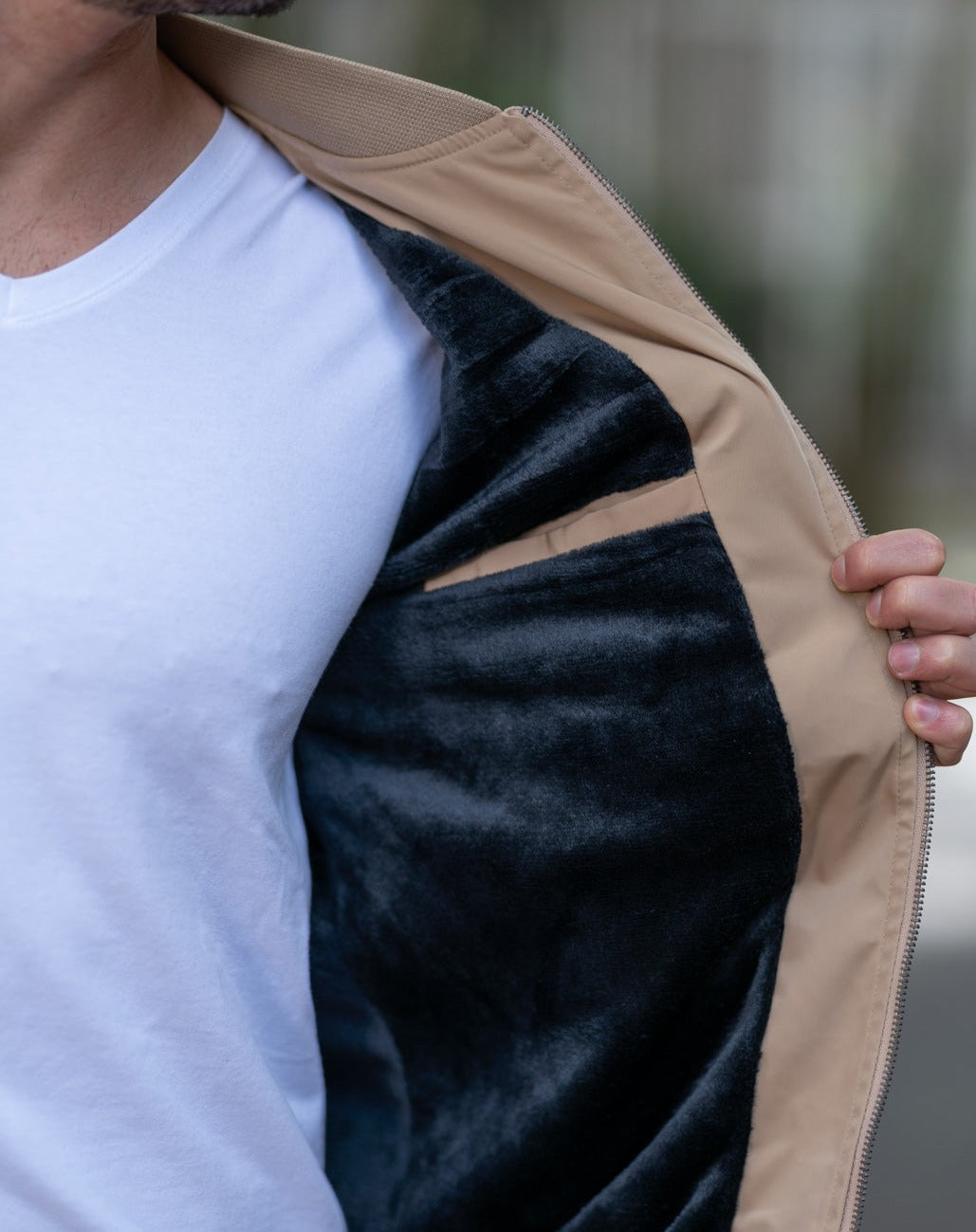 Chaqueta Bomber Classic 14160 Beige