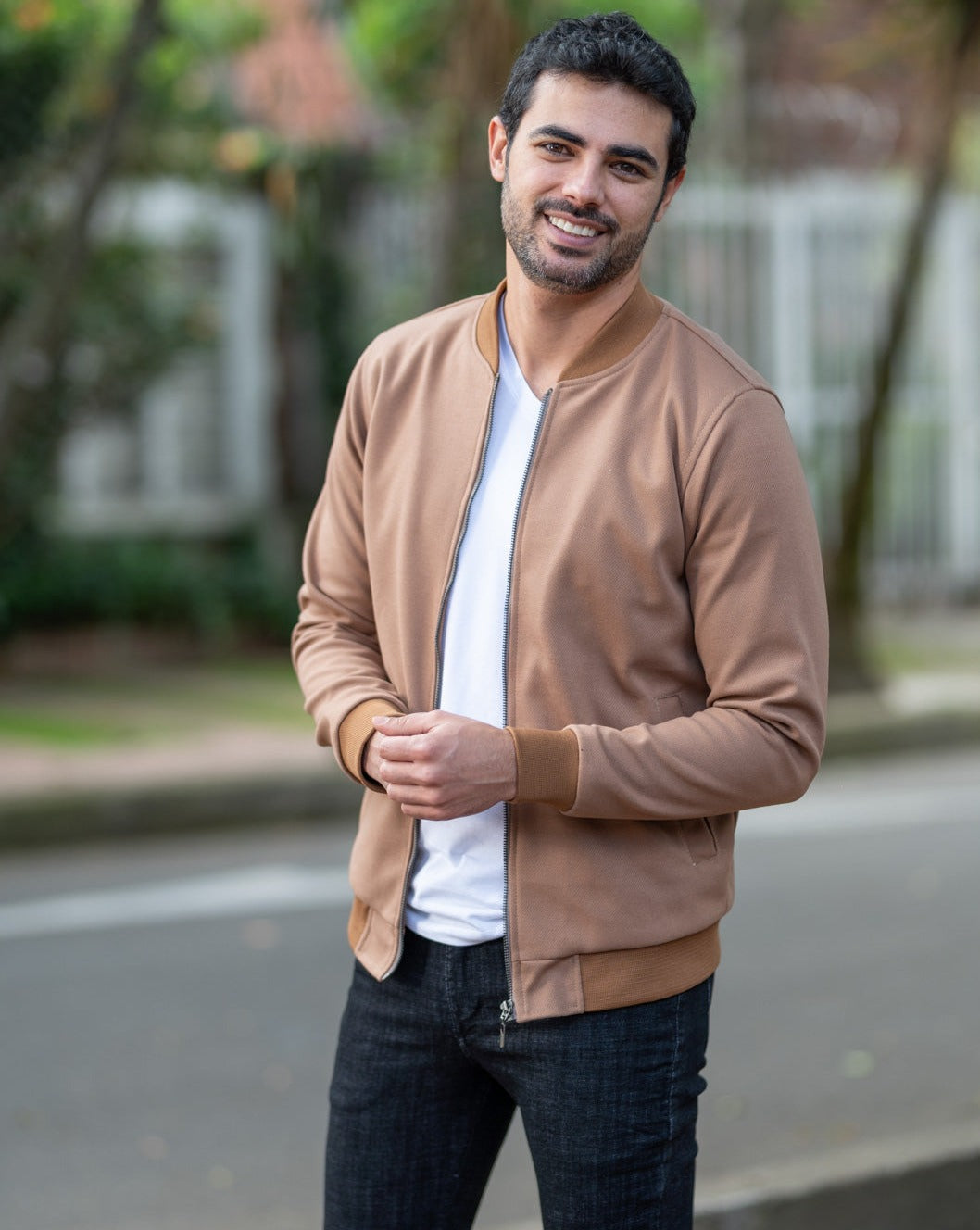 Chaqueta Bomber Classic 14096 Rib Oscuro