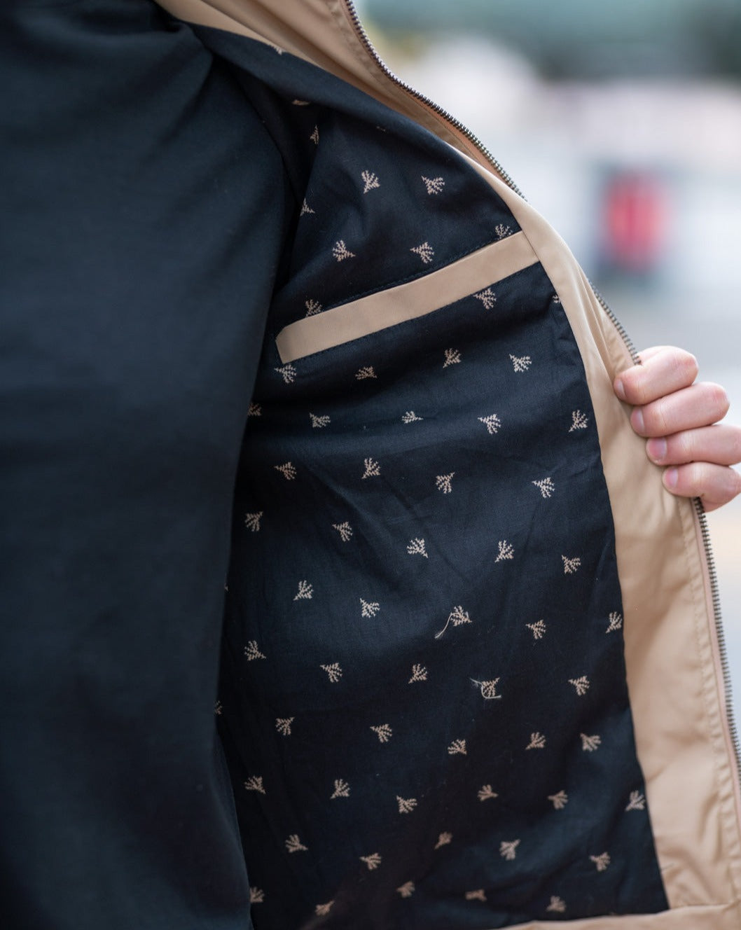 Chaqueta Bomber Classic 14161  Beige