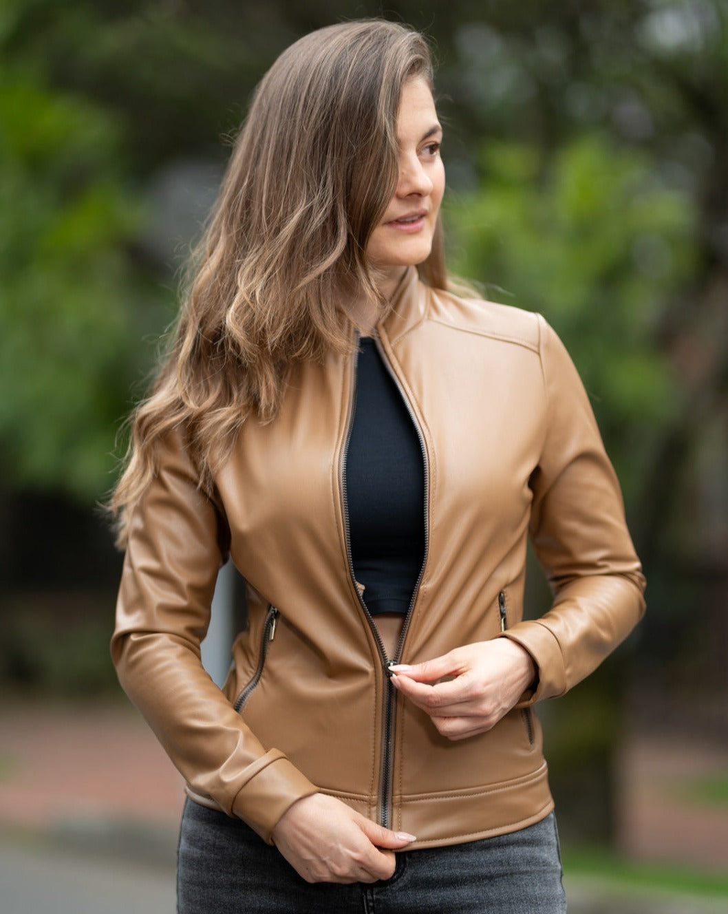 Chaquetas Biker Tipo Cuero 21023