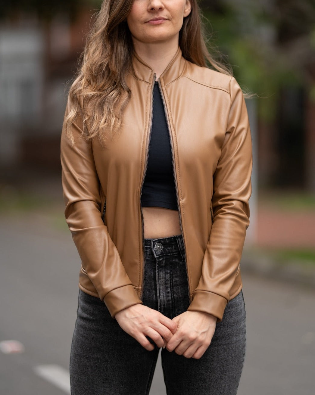 Chaquetas Biker Tipo Cuero 21023