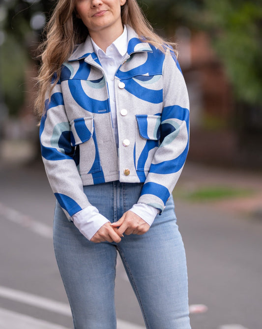 Chaqueta Corta 10018 Azul