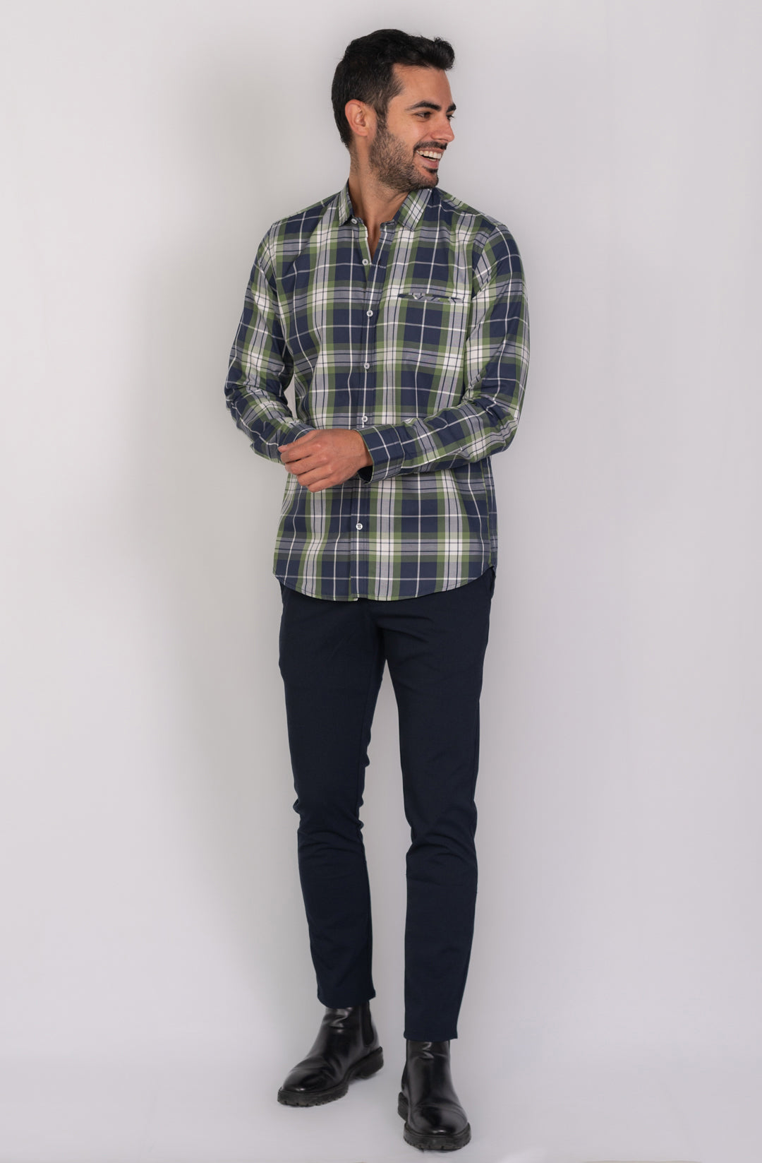 Camisa de Hombre 31176 Verde