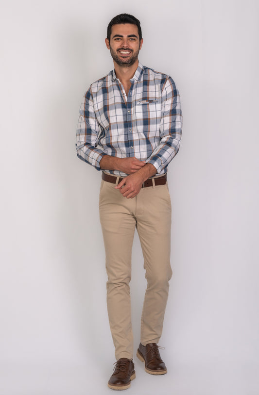 Camisa de Hombre 31175 Ocre