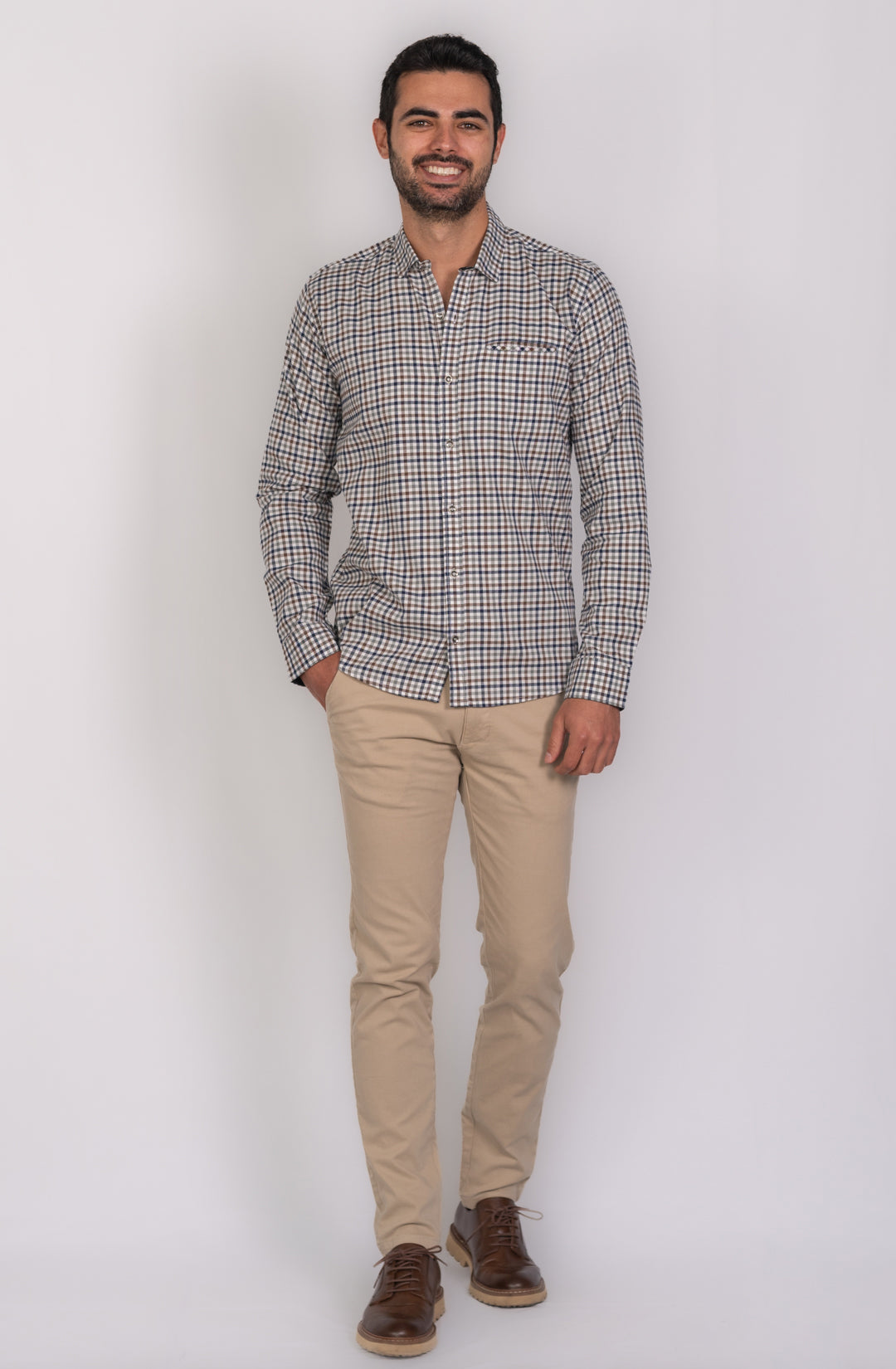 Camisa de Hombre 31171 con Ocre