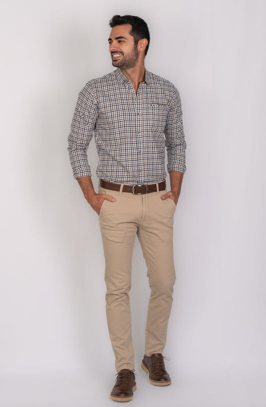 Camisa de Hombre 31171 con Ocre