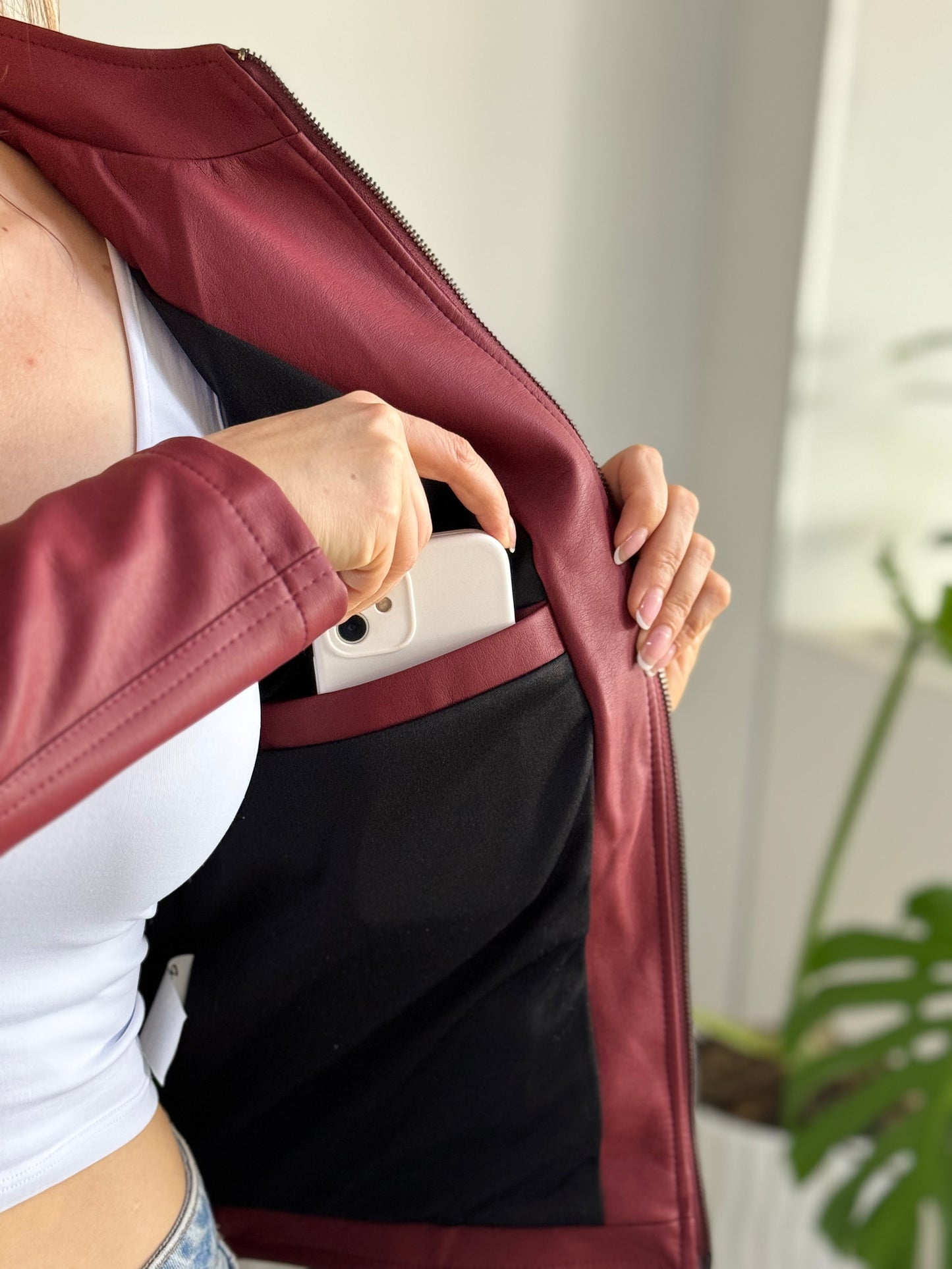 21011 Biker Tipo Cuero