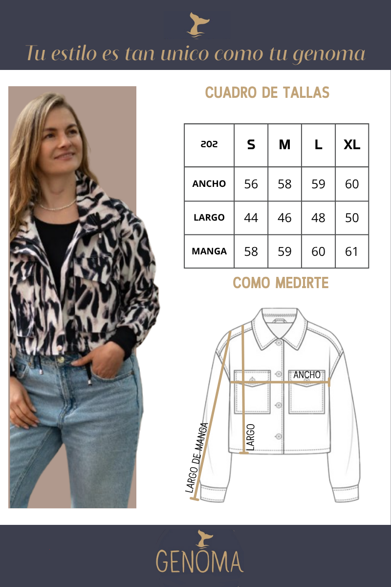 Cazadora Corta Flores 202