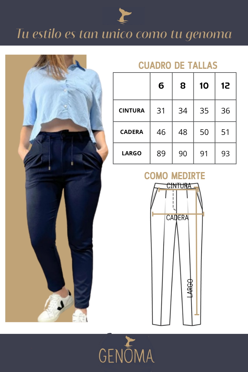 Pantalón de tela de mujer Ref 105