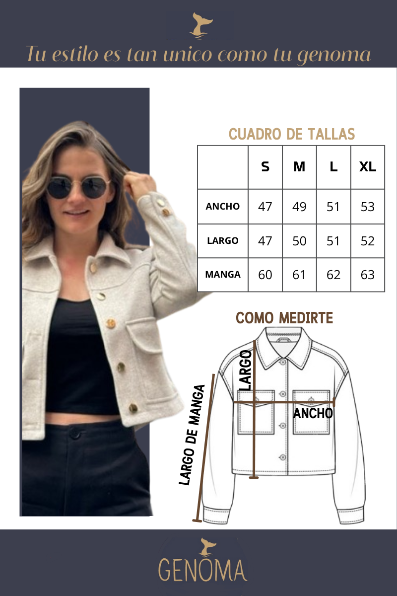 RF 26144 Chaqueta en paño para Mujer