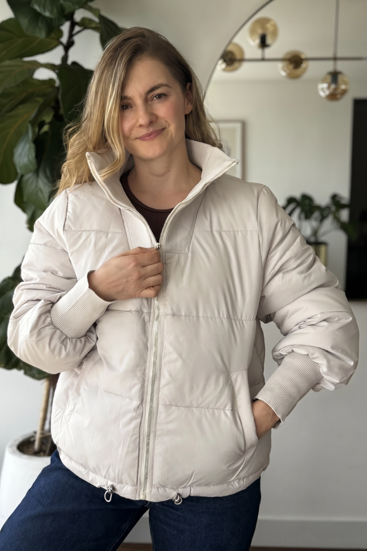 10066 Chaqueta Acolchada Rib Ancho