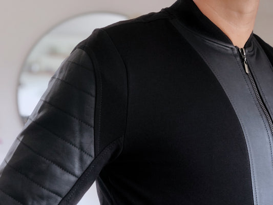 Chaqueta Biker Tipo Cuero 14006