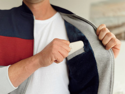 Chaquetas Beisbolera 14122 Gris-Rojo