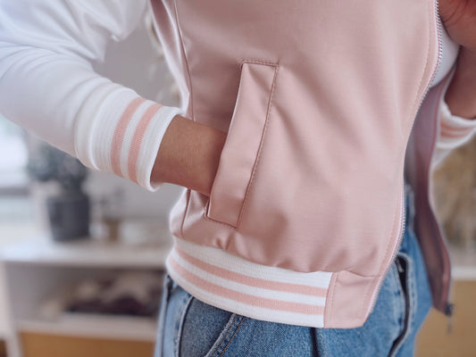 Chaqueta tipo Hoodies 26115 Rosa