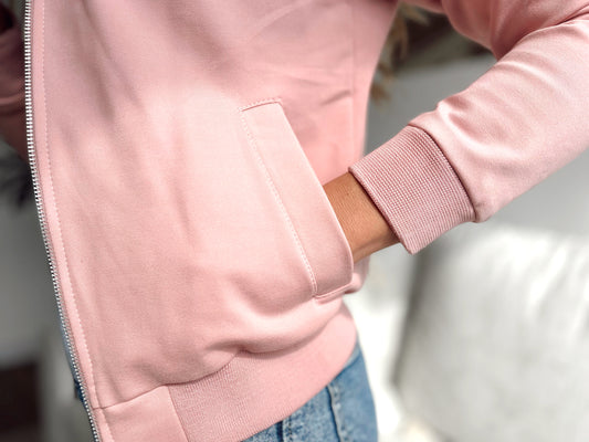 Chaqueta tipo Hoodies 26112 Rosa