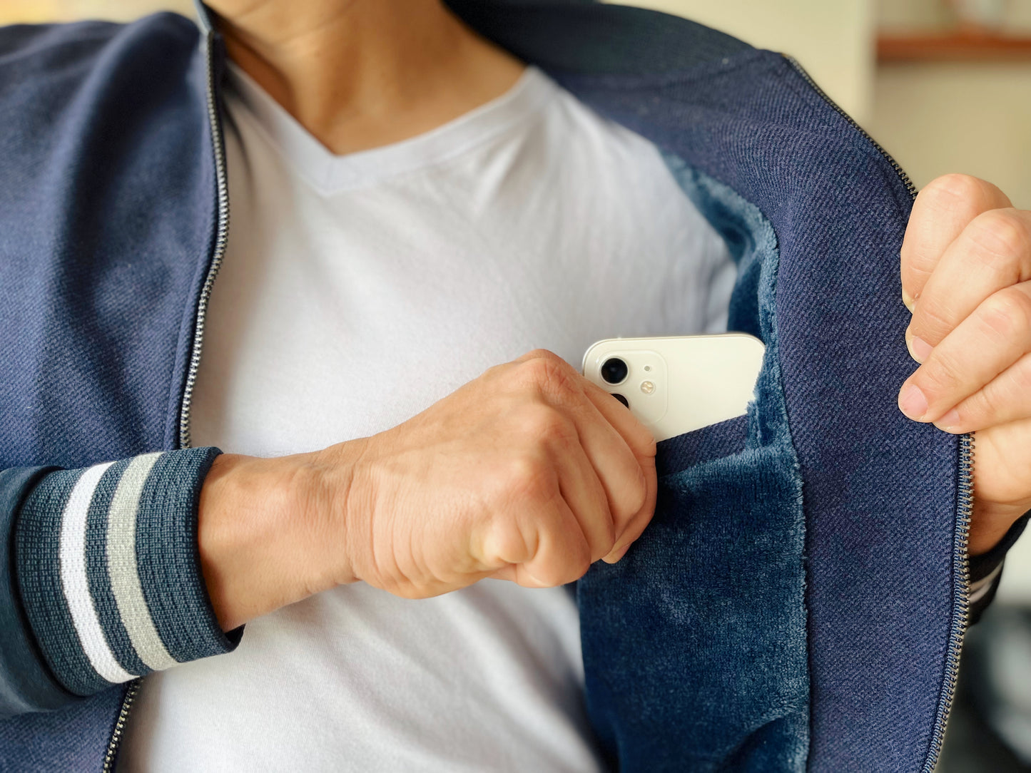 Chaquetas Bomber Classic Hombre 14120 Azul