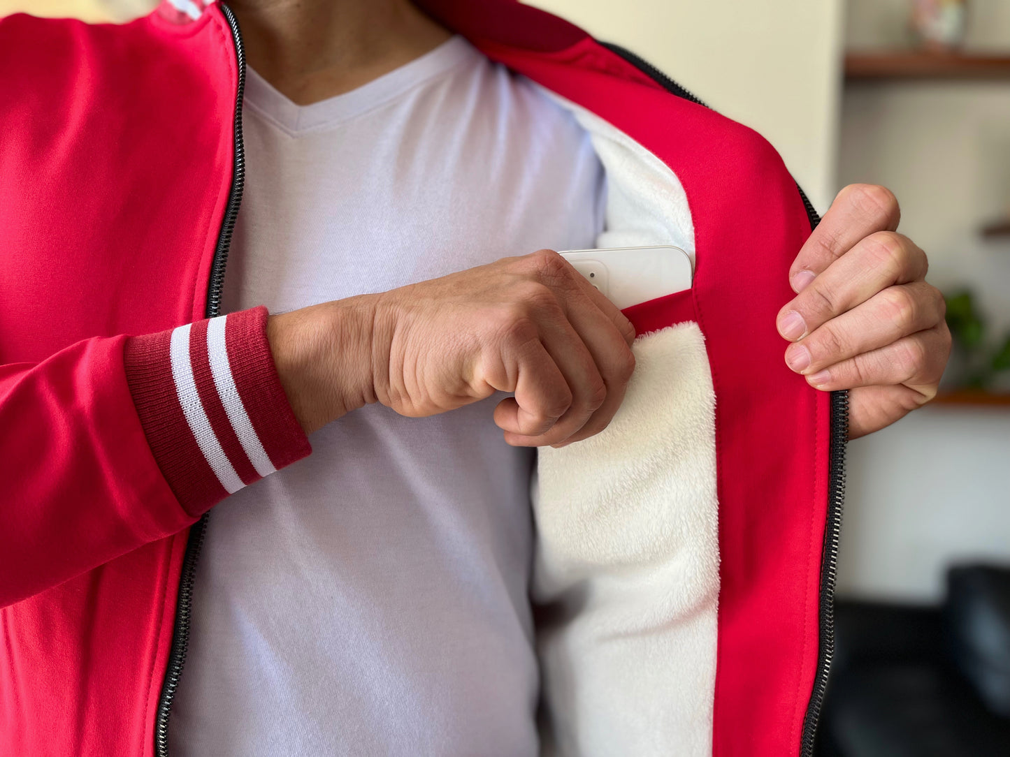 Match de Chaquetas Bomber Classic Hombre 14110 Rojo