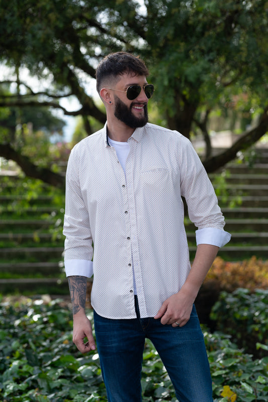 Camisa de Hombre 31171 con Rojo