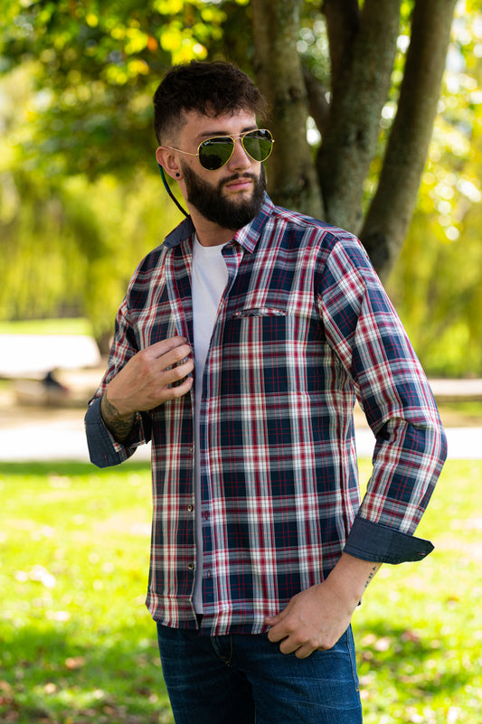 Camisa de Hombre 31166 Rojo