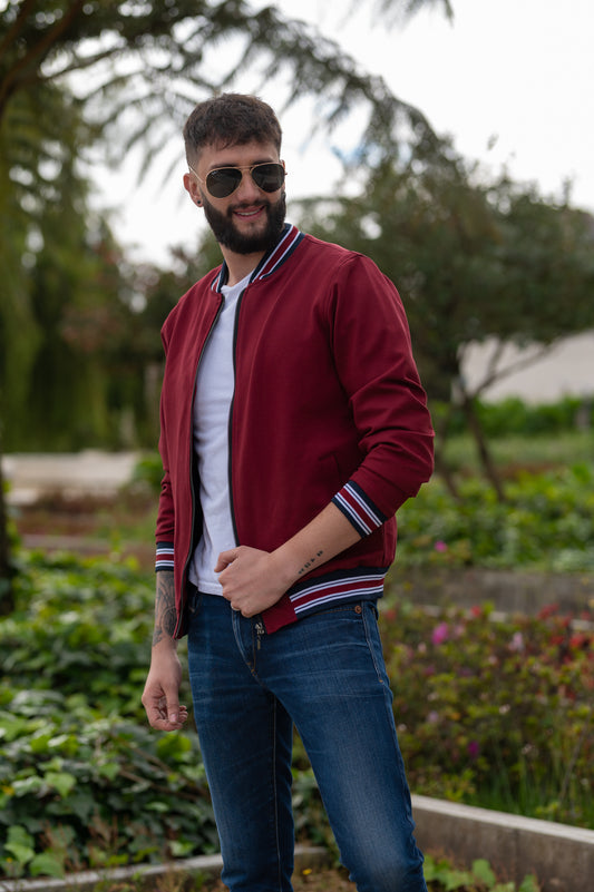 Chaquetas Bomber Classic 14077 Vinotinto