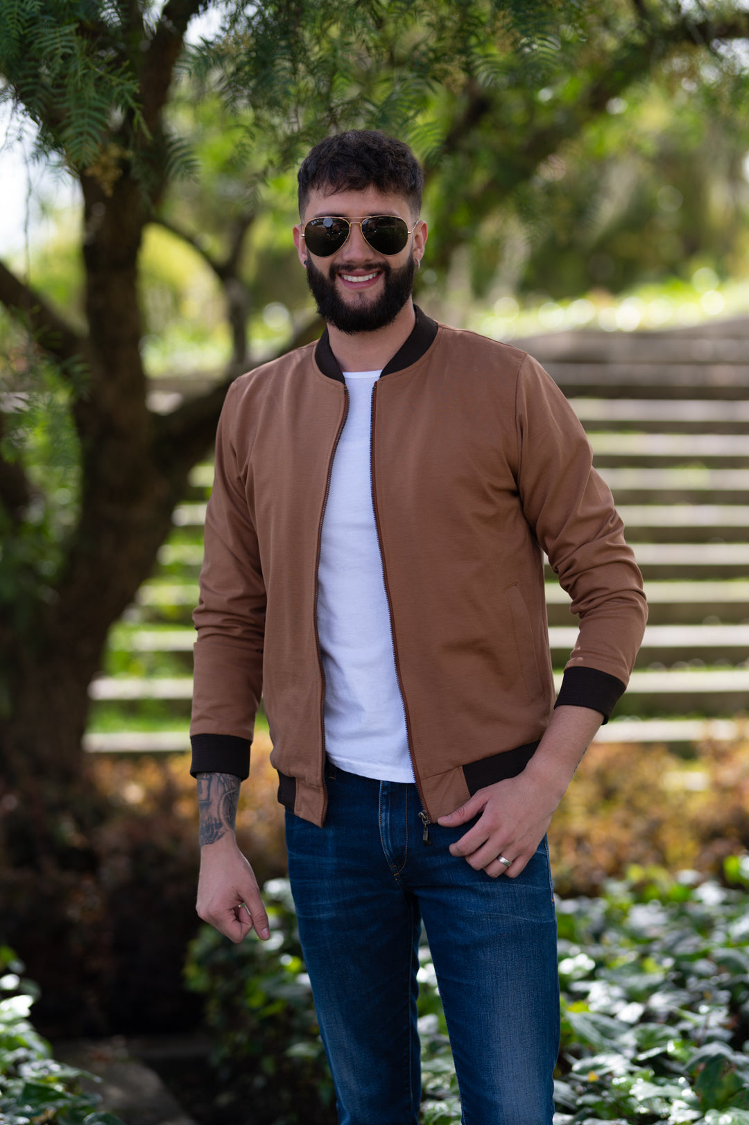 Jaquetas Bomber Clássicas 14001 Azul