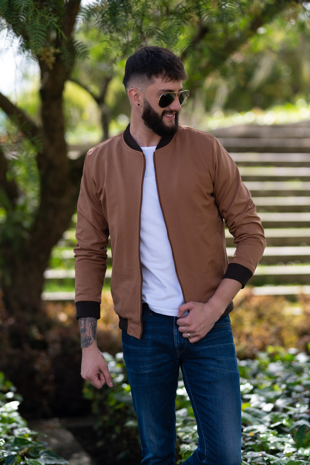 Jaquetas Bomber Clássicas 14001 Azul