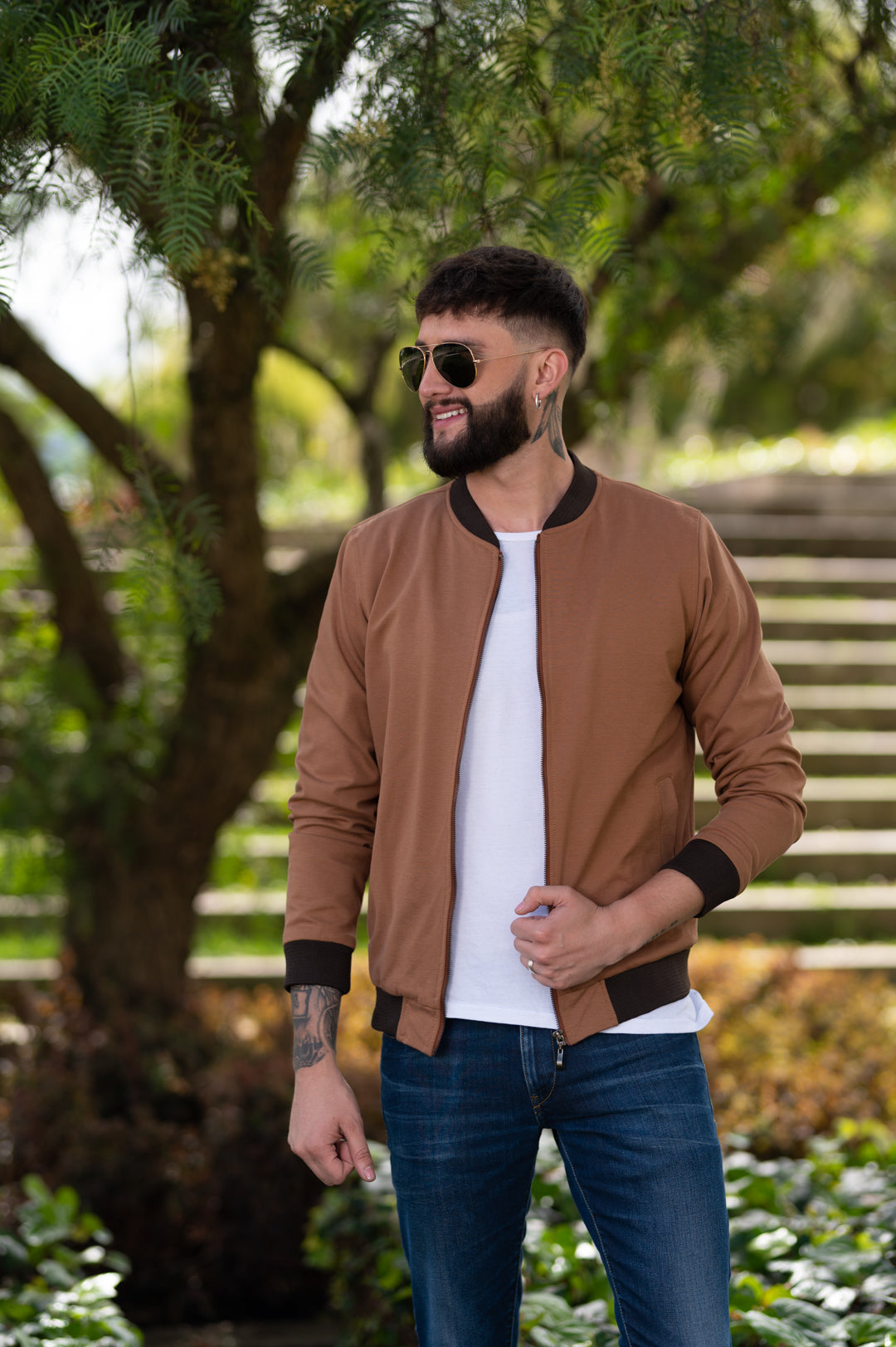 Jaquetas Bomber Clássicas 14001 Azul