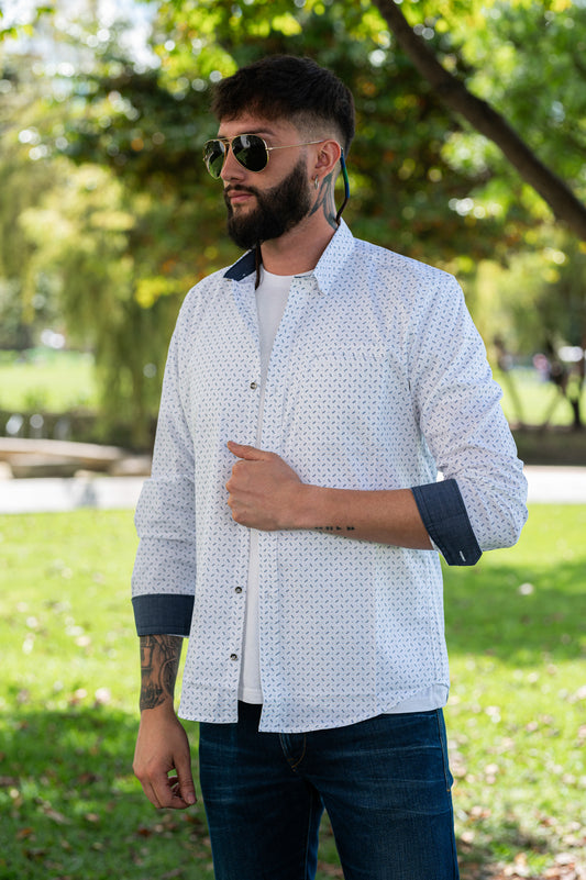Camisa de Hombre 31157 Blanco