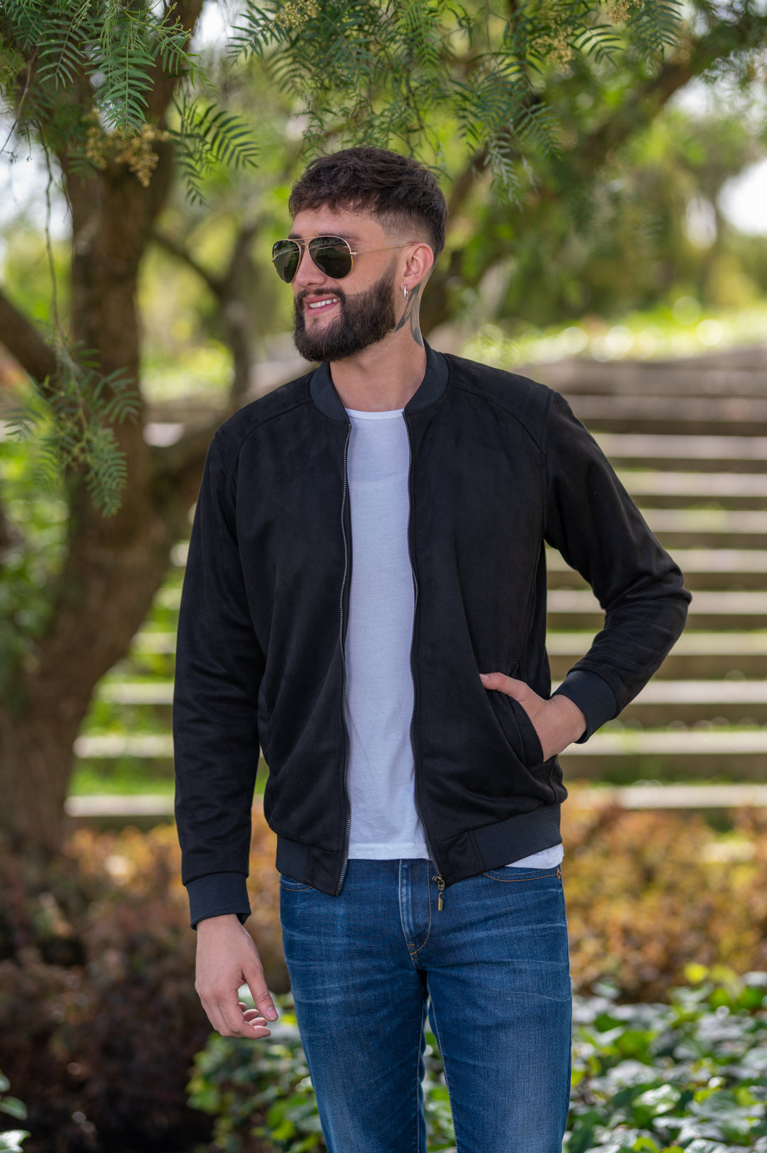 Jaquetas Bomber Clássicas 14140 Azul