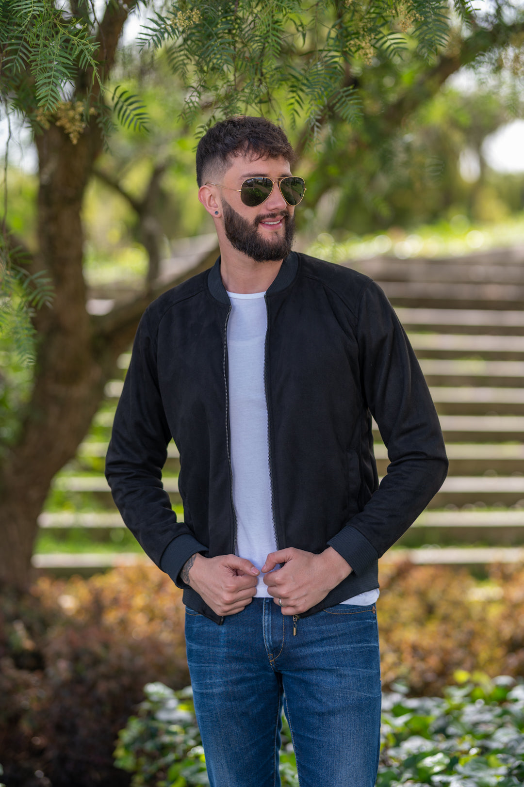 Jaquetas Bomber Clássicas 14140 Azul
