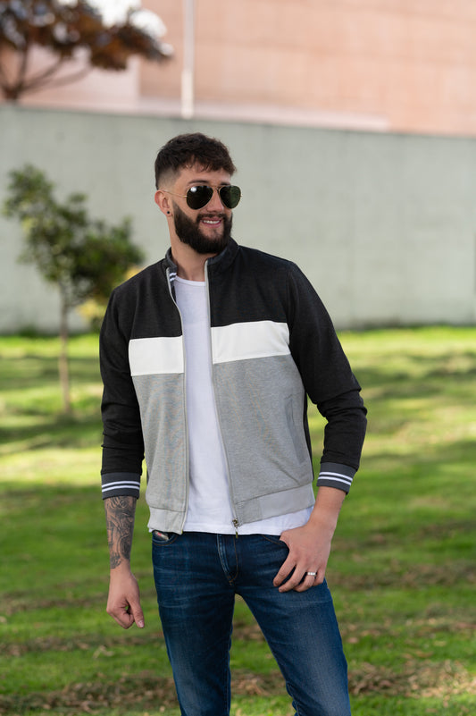 Chaquetas Beisbolera 14145 Gris