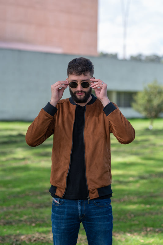 14085-1 Bomber Piel Durazno. Forro liso